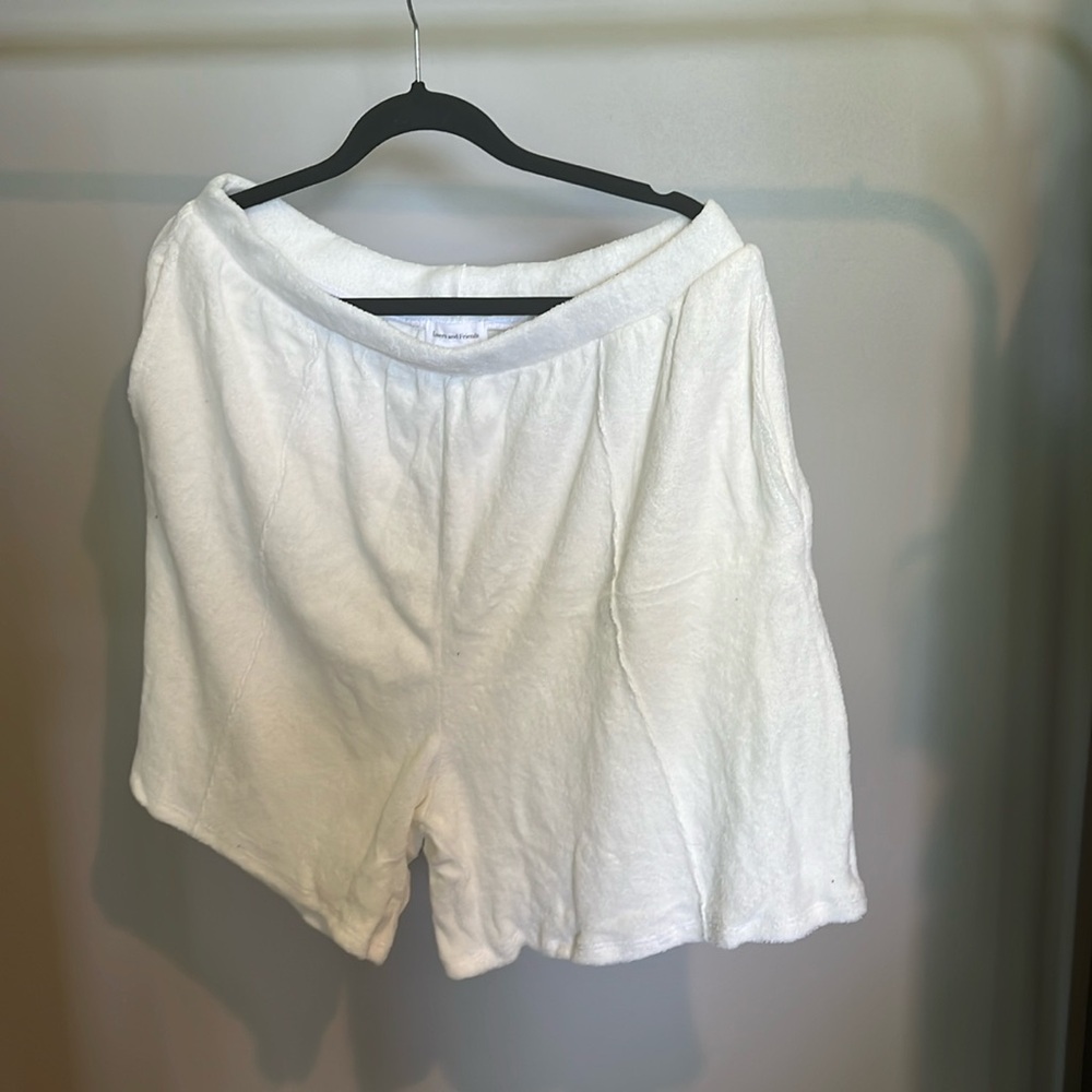 Lovers + Friends, XL, white terry cloth shorts